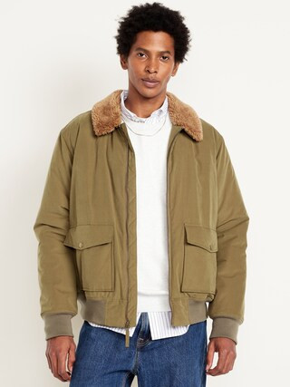 Water-Resistant Aviator Bomber Jacket | Old Navy (US)