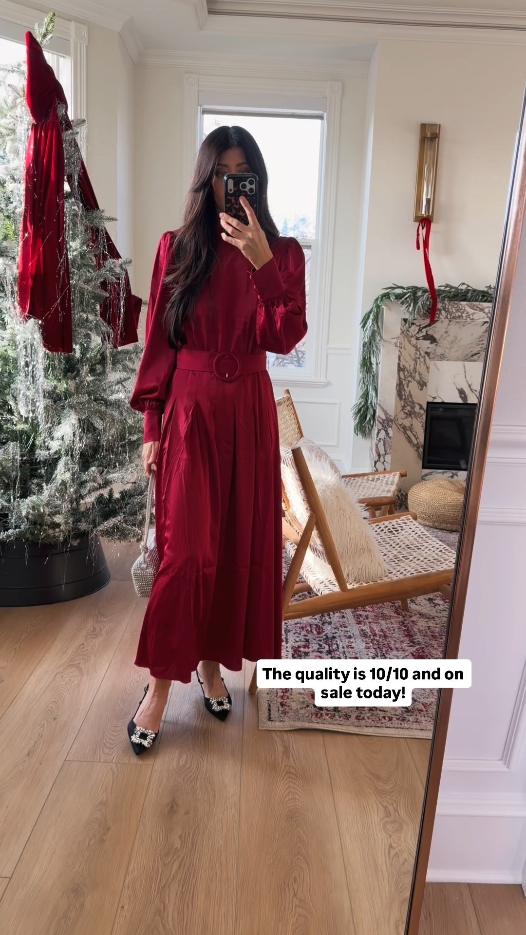 Such a good quality dress! I’m wearing the size extra small. It runs true to size. 

#LTKOver40 #LTKHoliday #LTKSeasonal