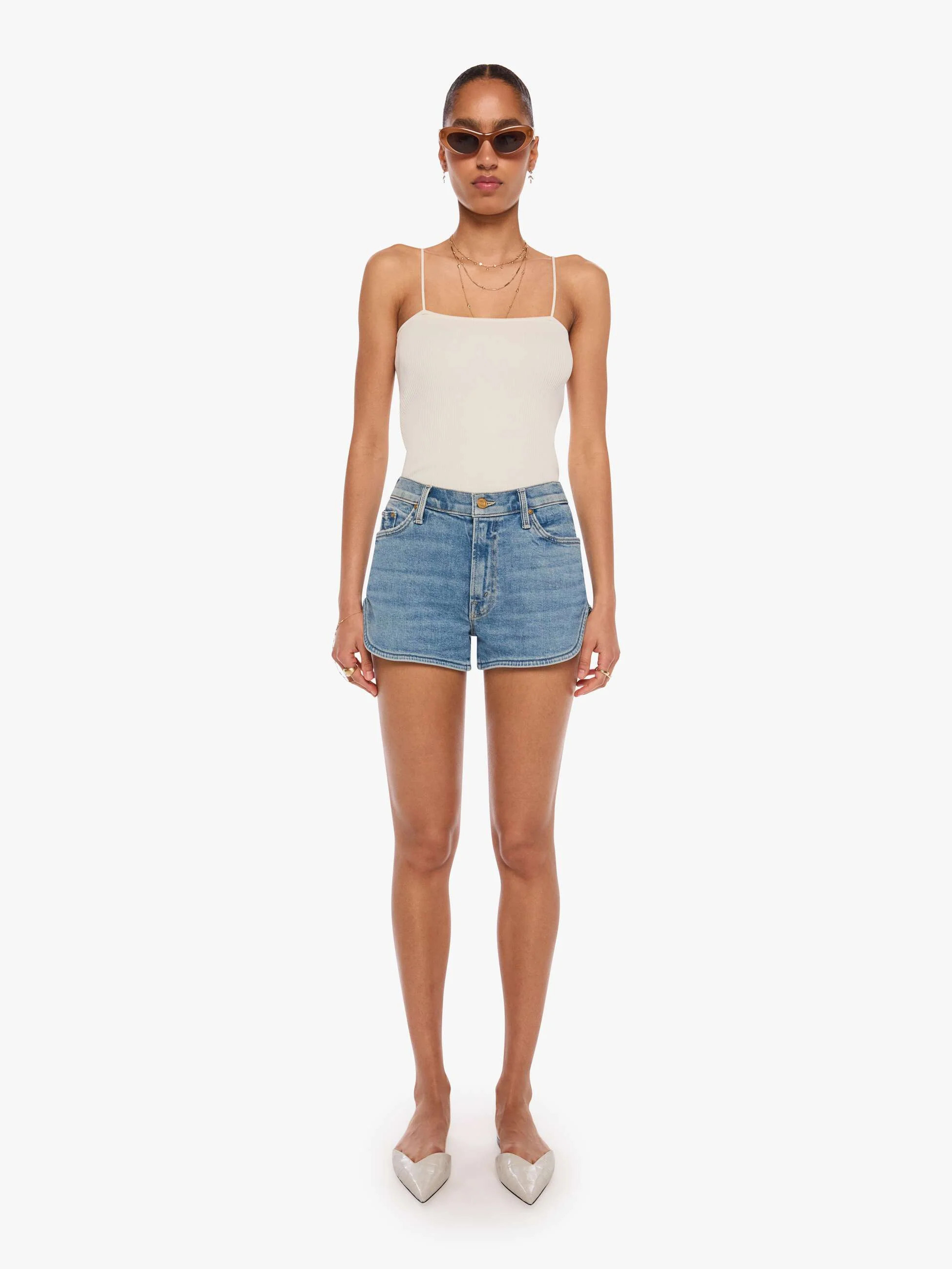 The Tomcat Matinee Short - Glow Up | Mother Denim