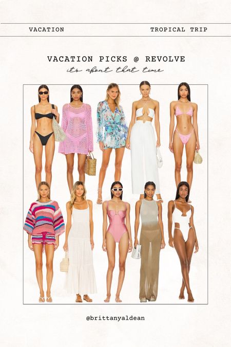 Tropical vacations are on the horizon 😍😍 These are a few of my recent buys and other favorites from Revolve. 

swim l swimsuit l one piece l cover up l vacation 