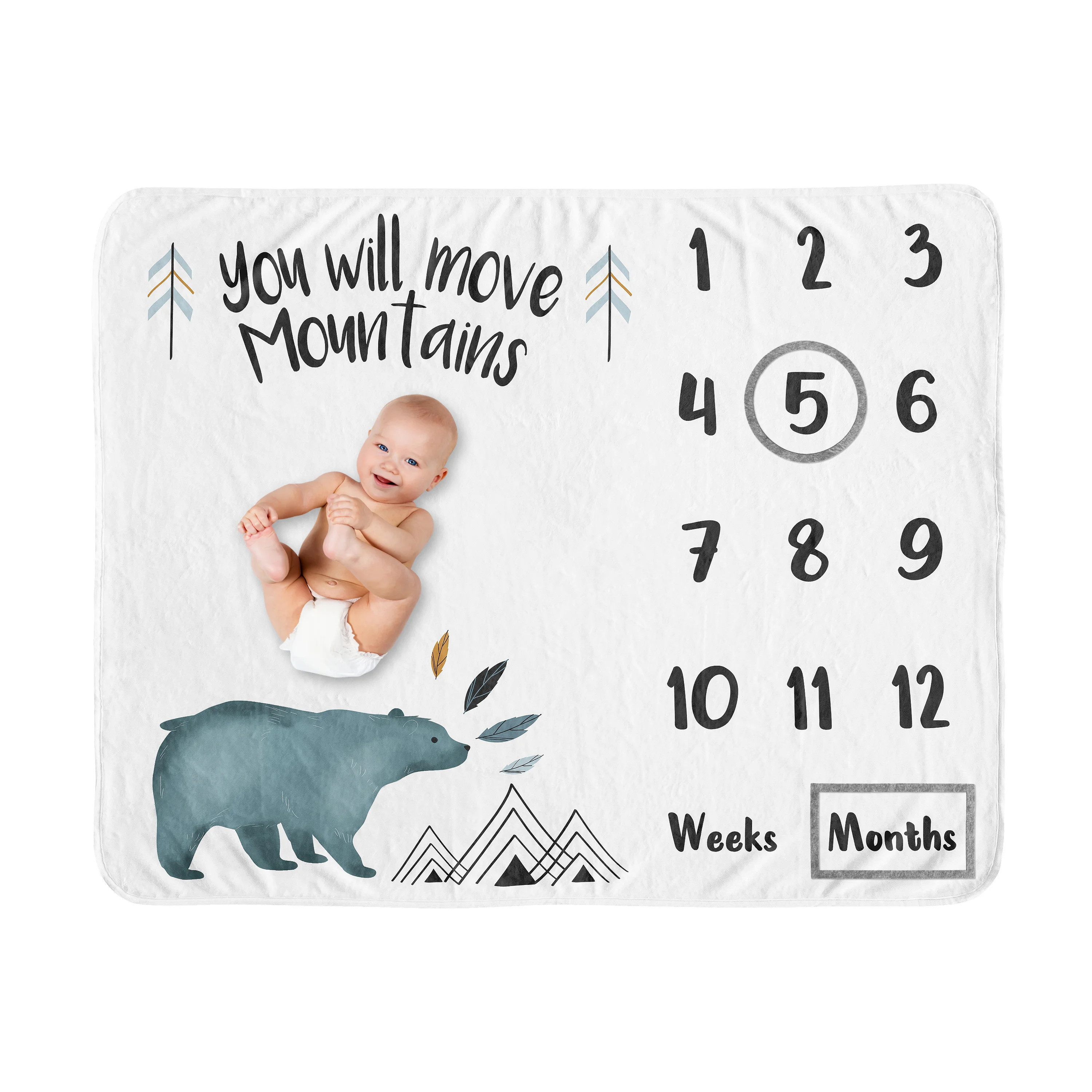 Sweet Jojo Designs Bear Mountain Fleece Baby Blanket & Reviews | Wayfair | Wayfair North America