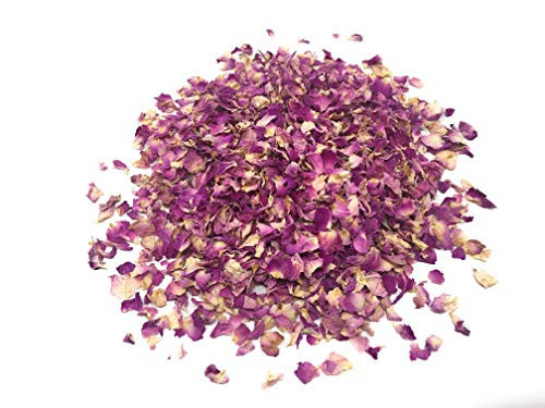 Pink Rose Petals - Pure, All Natural & Edible Pink Rose Petals - Dried Rosa Damascena Petals for Herbal Tea, Decoration, Rose Sprinkles, Topping on Cupcakes, Desserts - Net Weight: 0.35oz/10g | Amazon (US)