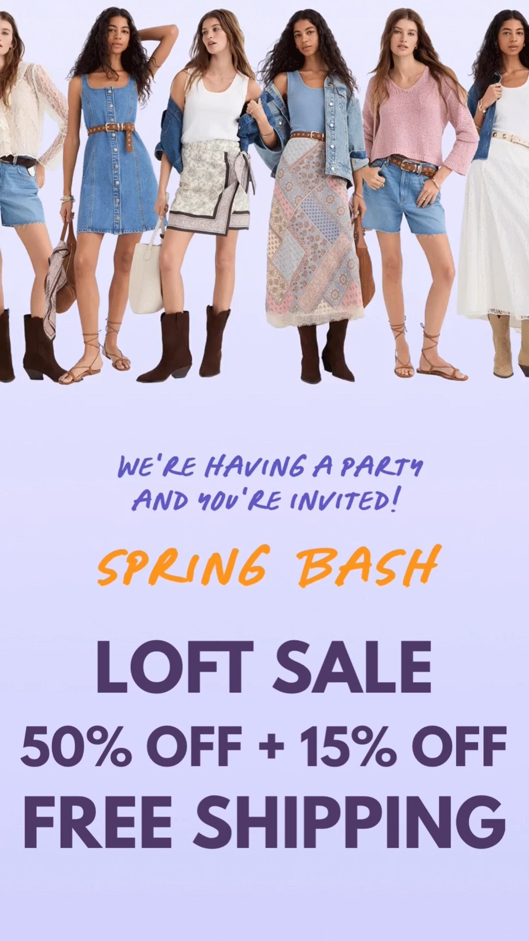SALE at LOFT ‼️ SAVE 50% OFF + an additional 15% OFF and enjoy FREE SHIPPING too 👏 Click any product photo to Shop + SAVE!! Would be so appreciated 😍 

Workwear - Date Night - Office Outfit - Seasonal- Shoe Crush - Resort Wear - Dress - Dinner Date 
- Travel - Boots - Cowboy 🤠 Western Wear - Business Casual- Lounge Sets


Follow my LTK @fashionistanyc on the @shop.LTK app to view this post and get my exclusive app-only content!

#liketkit #LTKgrwm #LTKdayinmylife #LTKootd #LTKTravel #LTKSaleAlert #LTKWorkwear #LTKPetite #LTKSeasonal #LTKMothersDay #LTKActive #LTKootd
@shop.ltk
https://liketk.it/6brWM
