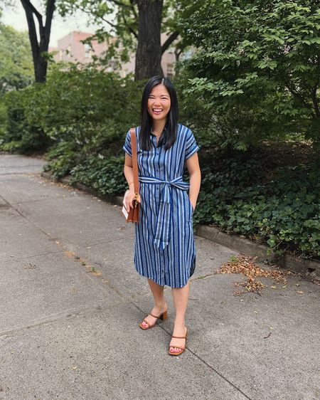 Blue shirt dress with pockets (XS)
Striped shirt dress
Amazon Essentials dress
Brown canvas bag
JW Pei bag
Brown mule sandals (TTS)
Summer work outfit
Business casual outfit
Smart casual outfit
Office outfit
Summer work dress
Summer dress#LTKxPrimeDay

#LTKFind #LTKunder50