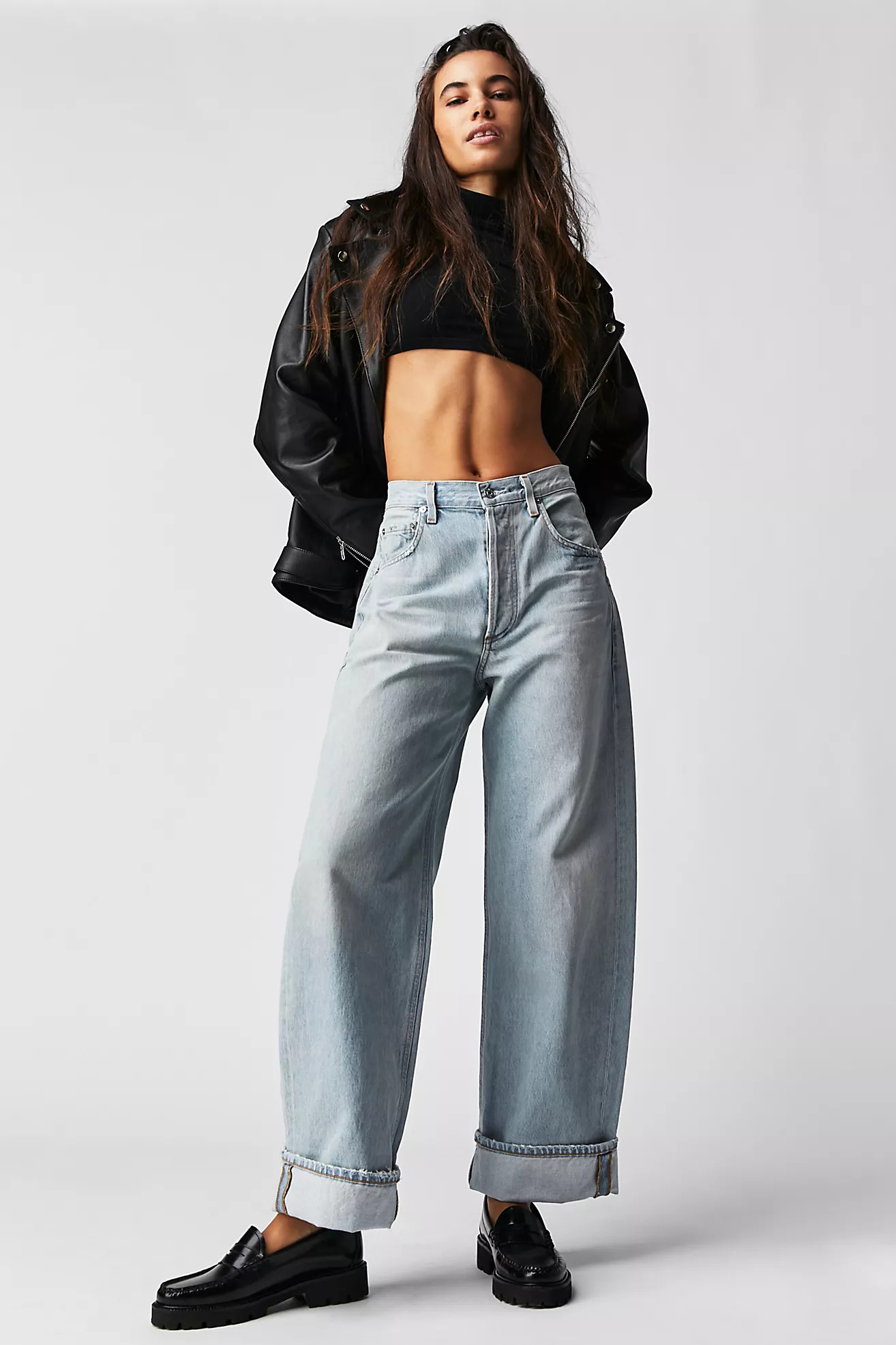 Citizens of Humanity Ayla Baggy Cuffed Crop Jeans | Free People (Global - UK&FR Excluded)