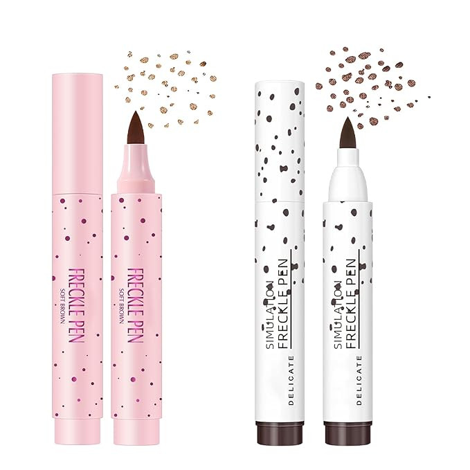 Lifelike Freckle Pen - 2 Colors (Light Brown & Dark Brown), Waterproof, Quick Dry, Soft Dot, Natu... | Amazon (US)