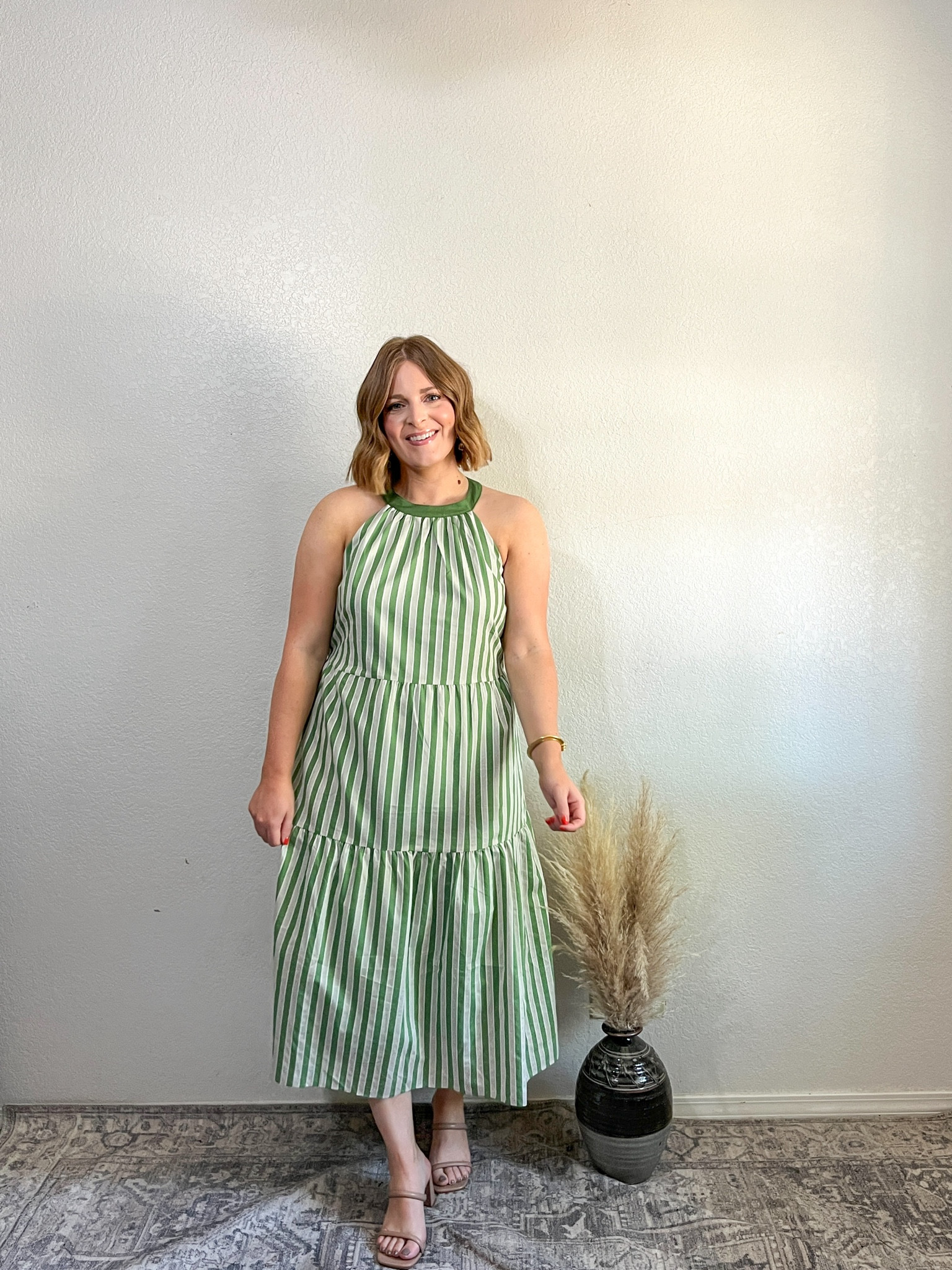 Amazon Event Dress// love the high neck and stripes! Can dress up or down 

Wearing L (tts) 

#LTKMidsize #LTKStyleTip #LTKFindsUnder50