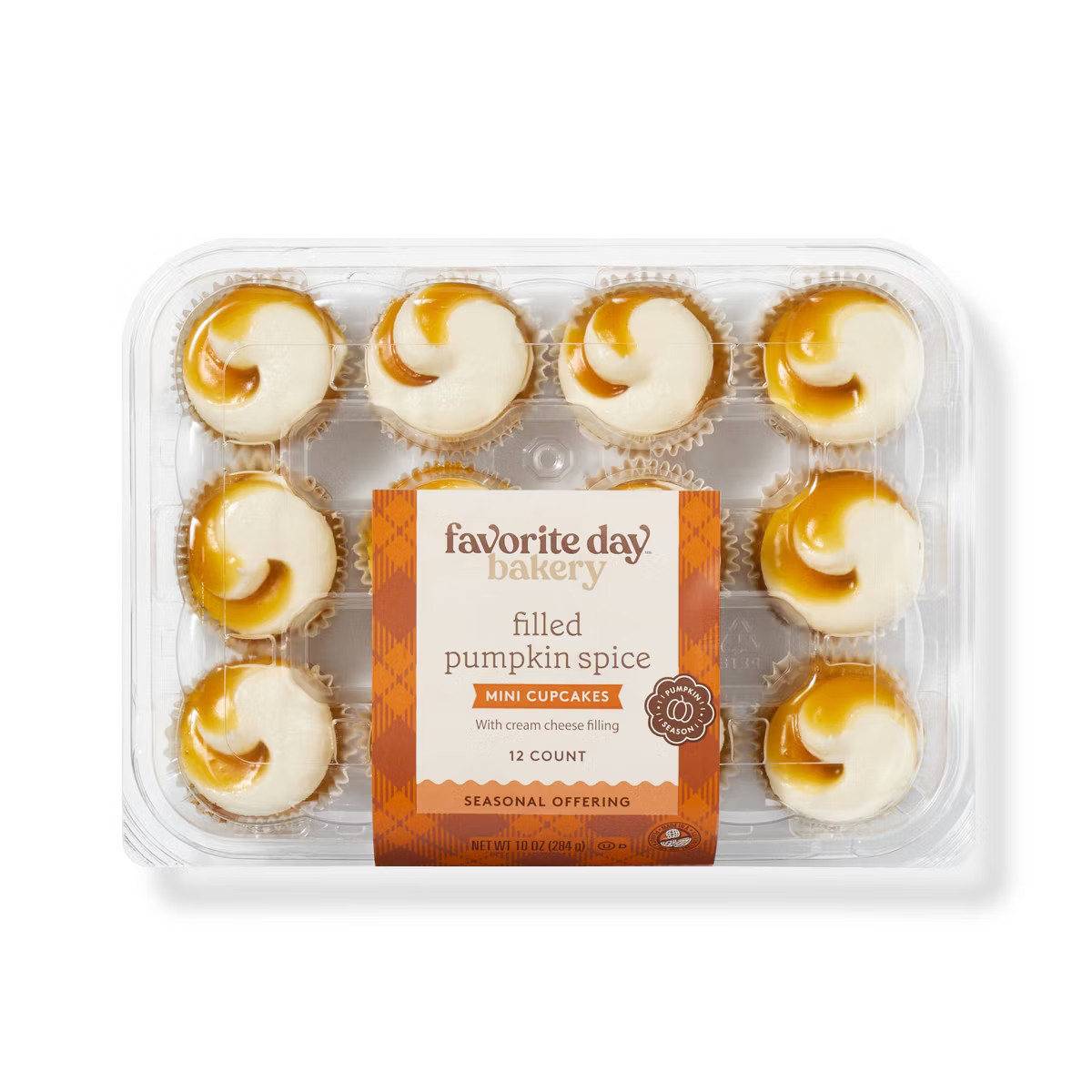 Harvest Pumpkin Spice Mini Cupcakes - 10oz/12ct - Favorite Day™ | Target