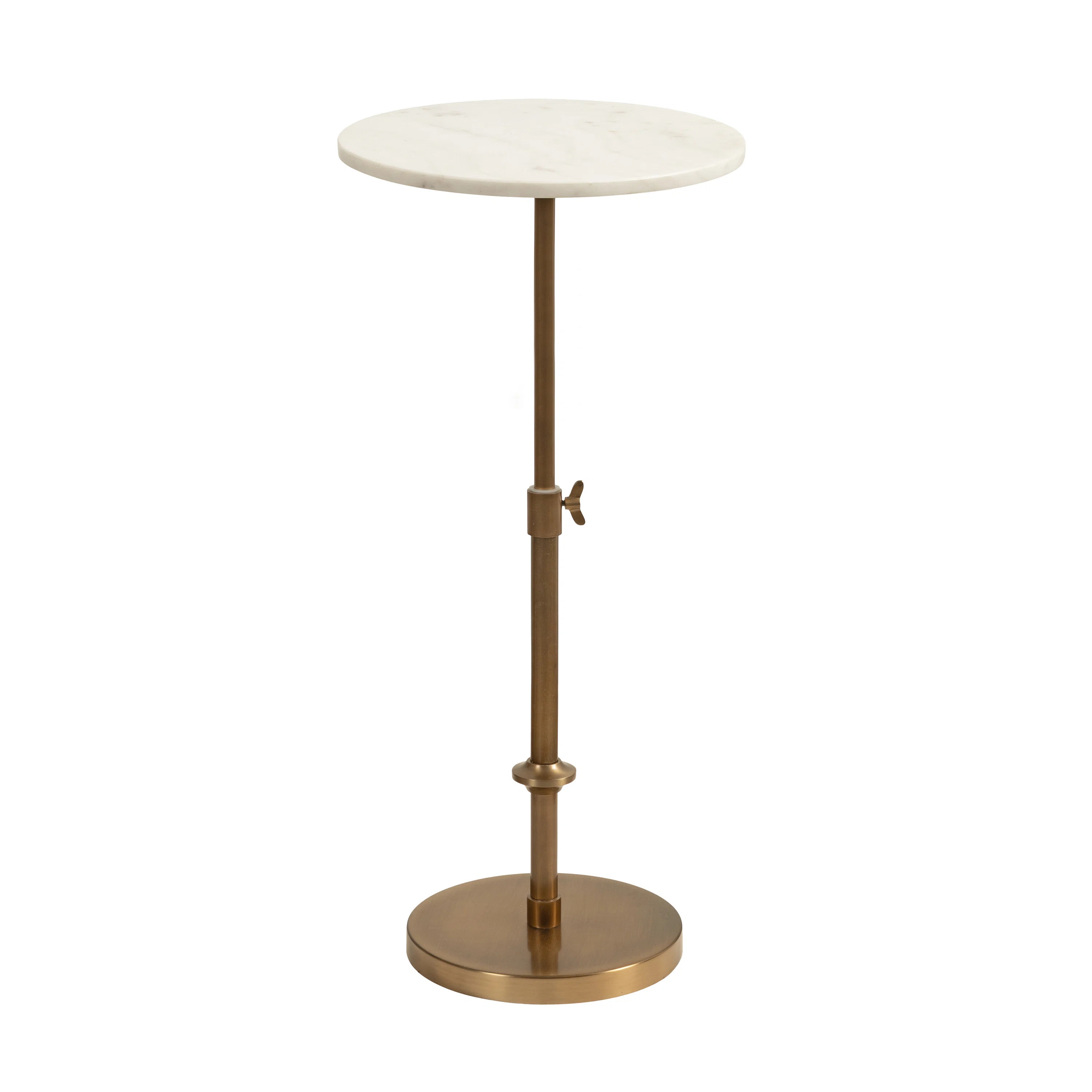 Traditional Adjustable-Height Metal Pedestal Table | Wayfair North America