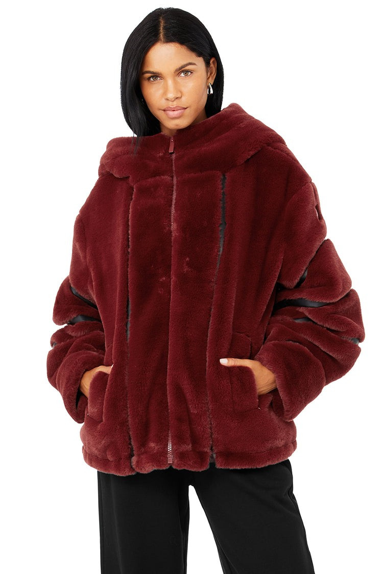 Knock Out Faux Fur Jacket | Alo Yoga