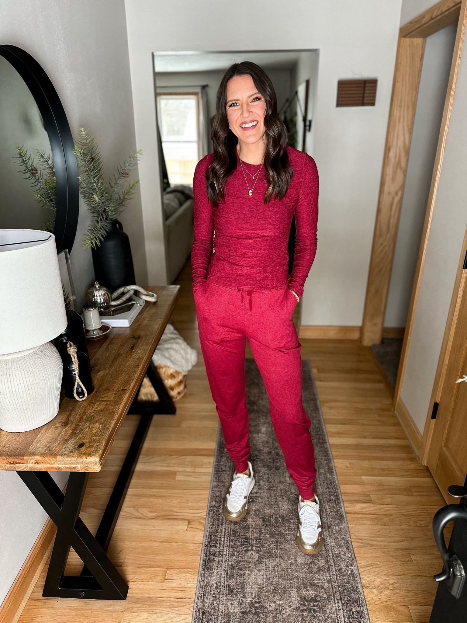 @spanx just launched this new athleisure line and it’s incredible! Perfect for workout class or even just running errands. Comfort while still looking stylish. 👌🏻 Use code REBECCAXSPANX for 15% off your first order + free shipping. #spanxpartner 
