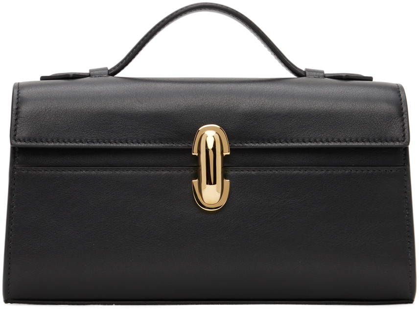 Savette Black Symmetry Pochette Top Handle Bag | SSENSE