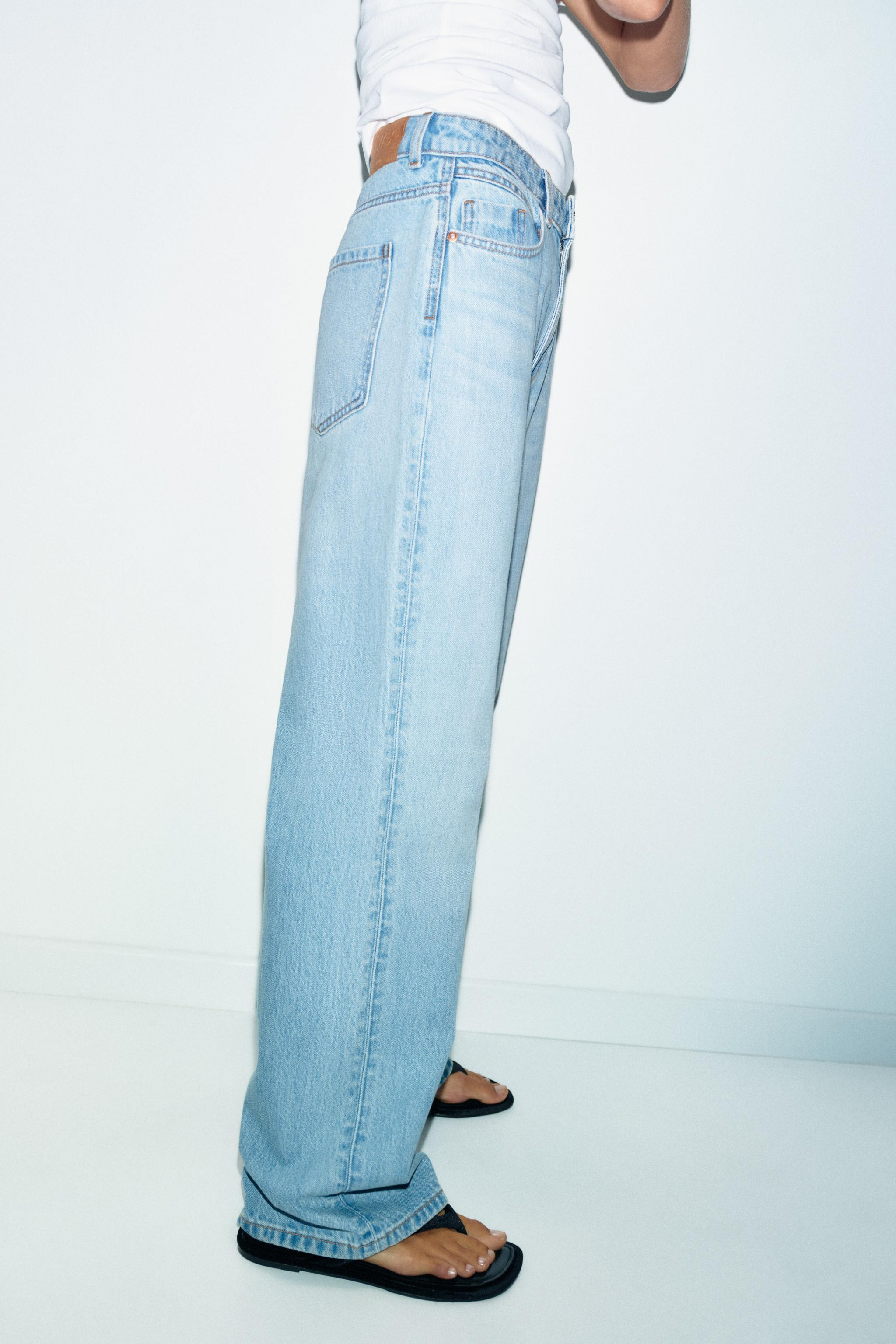 Z.03 STRAIGHT HIGH-WAISTED LONG LENGTH JEANS | Zara US