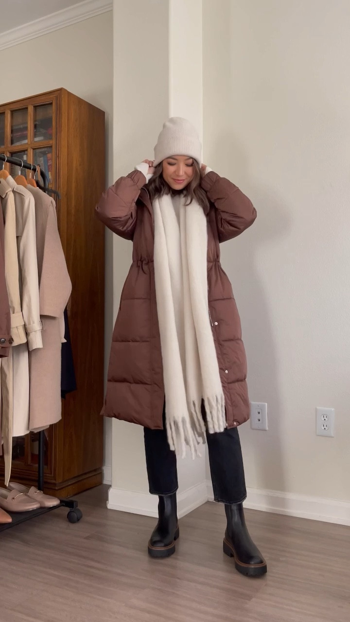 Layering for cold weather / winter outfit

• puffer coat - linked to this year’s style and other recommendations
• sweater - xs, linked to other recommendations
• jeans - sold out, link to other styles
• boots - Sam Edelman waterproof

Winter / cold weather / puffer coat / scarf / beanie / boots / waterproof boots

#LTKSeasonal #LTKHoliday #LTKstyletip
