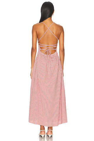 Posse Lori Dress in Red Gingham | FWRD | FWRD 