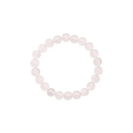 Rose Quartz Bead Stretch Bracelet Dyed Genuine Stones | Walmart (US)