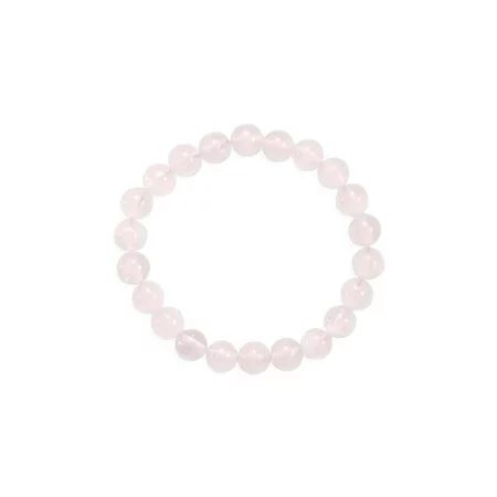 Rose Quartz Bead Stretch Bracelet Dyed Genuine Stones | Walmart (US)