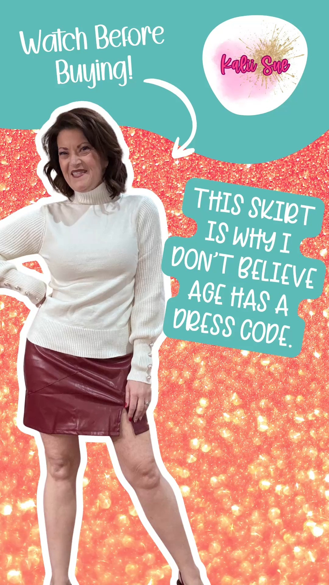 This We1Fit faux leather mini skirt is exactly the kind of piece I love — bold, flattering, and actually wearable. The high-waisted bodycon fit gives that sleek, confident silhouette, while the built-in shorts make it feel secure enough to move, sit, and live your life without constantly adjusting your outfit.

The faux leather has that polished edge that instantly elevates a look, but it’s lightweight and comfortable enough to wear for a night out, dinner plans, or even styled more conservatively for work depending on how you pair it. I love it with a fitted top or bodysuit, boots or heels — it’s one of those pieces that does the heavy lifting for you.

This is not a “one-wear” skirt. It’s a statement piece that still fits real life — confident, flattering, and designed for women who want to feel good in what they’re wearing.

 

 