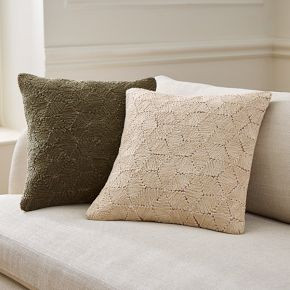 Tiled Snowflake Pillow Cover | West Elm (US)