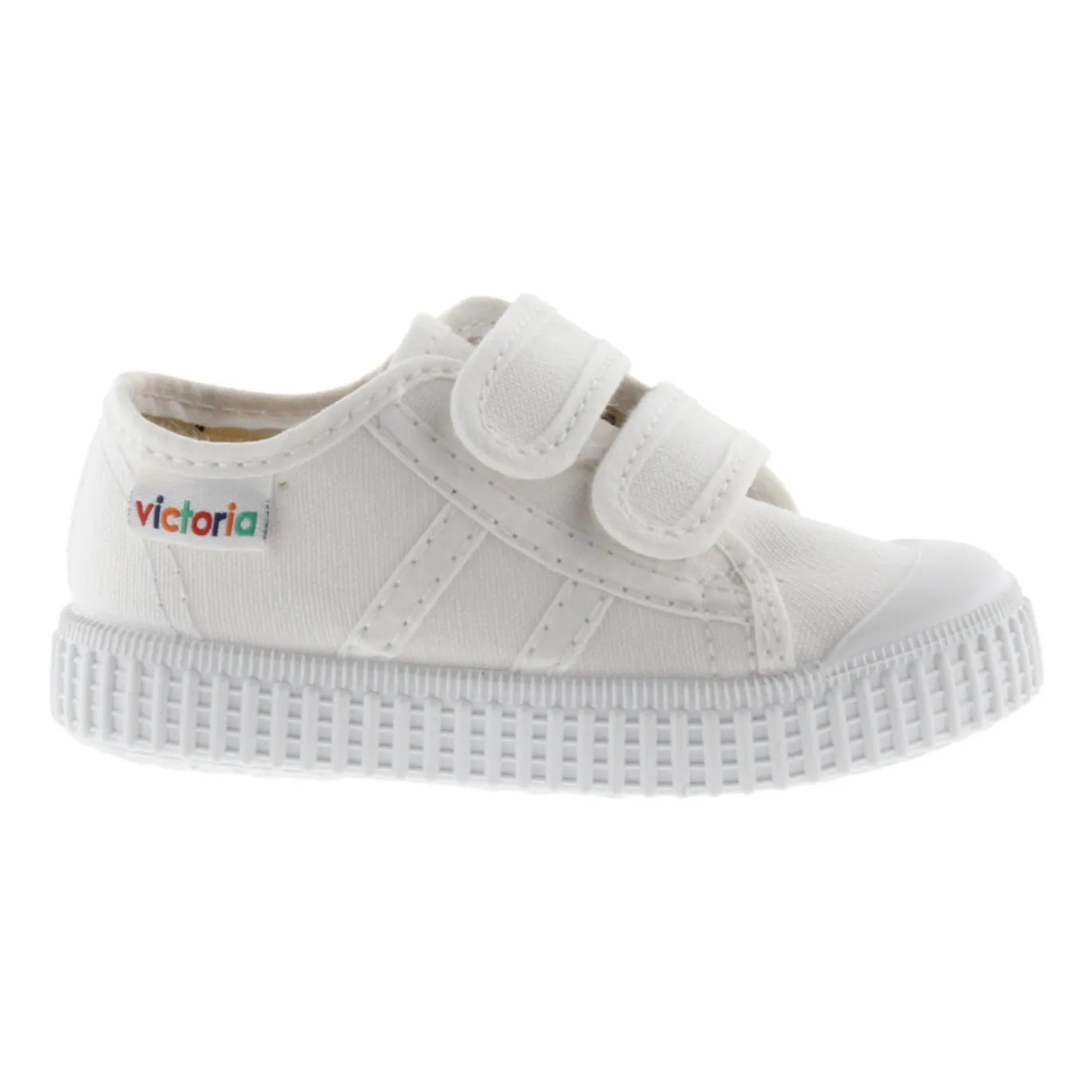 Tiras Lona Velcro Sneakers | White | Smallable