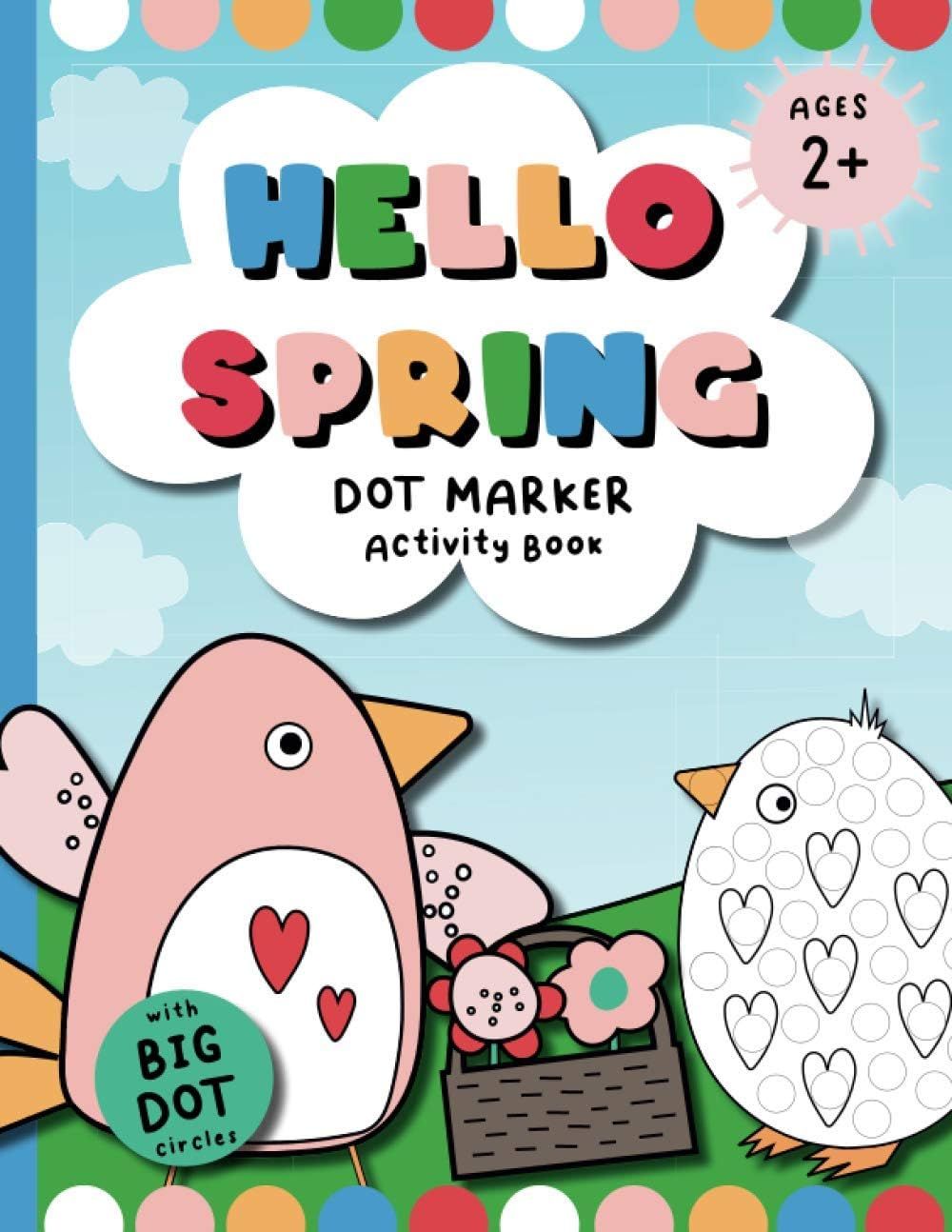 Hello Spring Dot Markers Activity Book: Dot Markers Easter Book, Dot Markers Coloring Book for Toddl | Amazon (US)