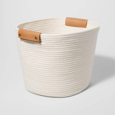 13&#34; Decorative Coiled Rope Basket Cream - Brightroom&#8482; | Target