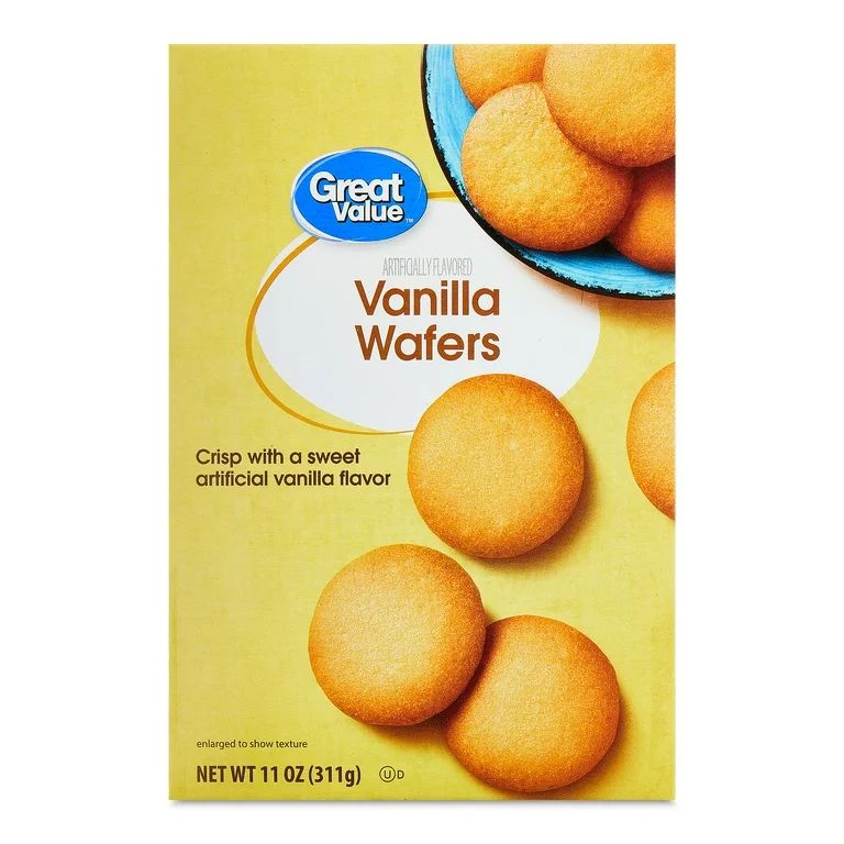 Great Value Vanilla Wafers, 11 oz, Round, Shelf-Stable/Ambient | Walmart (US)