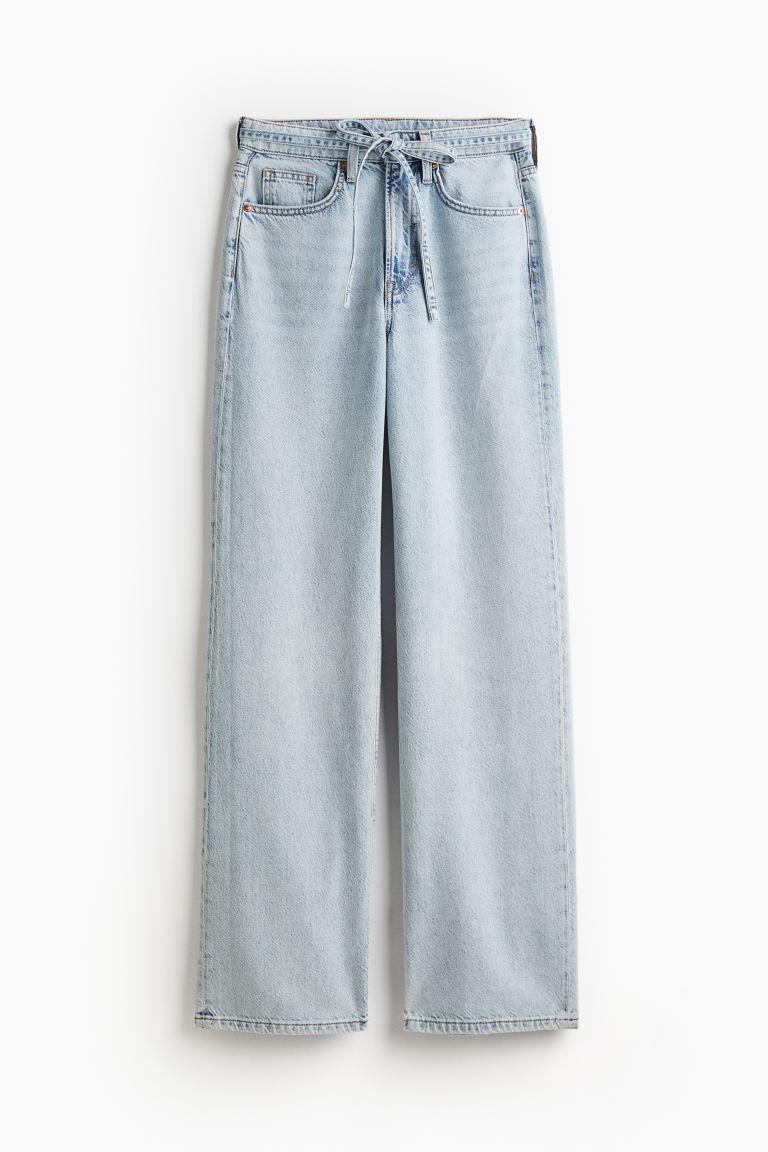 Feather Soft Wide High Jeans - Light denim blue - Ladies | H&M US | H&M (US + CA)