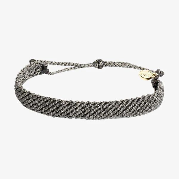 Flat Braided Dark Grey - Pura Vida Bracelets | Pura Vida Bracelets