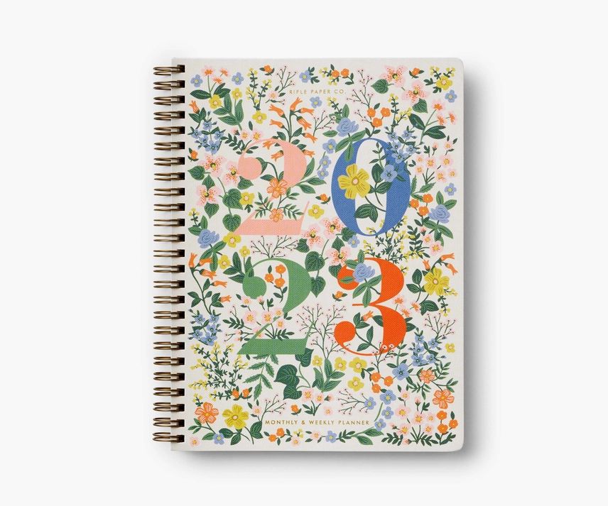 2023 12-Month Softcover Spiral Planner | Rifle Paper Co.