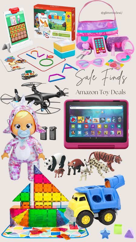 Amazon toy sale finds: baby toys, crying baby, truck, play makeup, purse, tablet, magnatiles, Osmo, animals, kids drone 

#LTKSeasonal #LTKGiftGuide #LTKHoliday