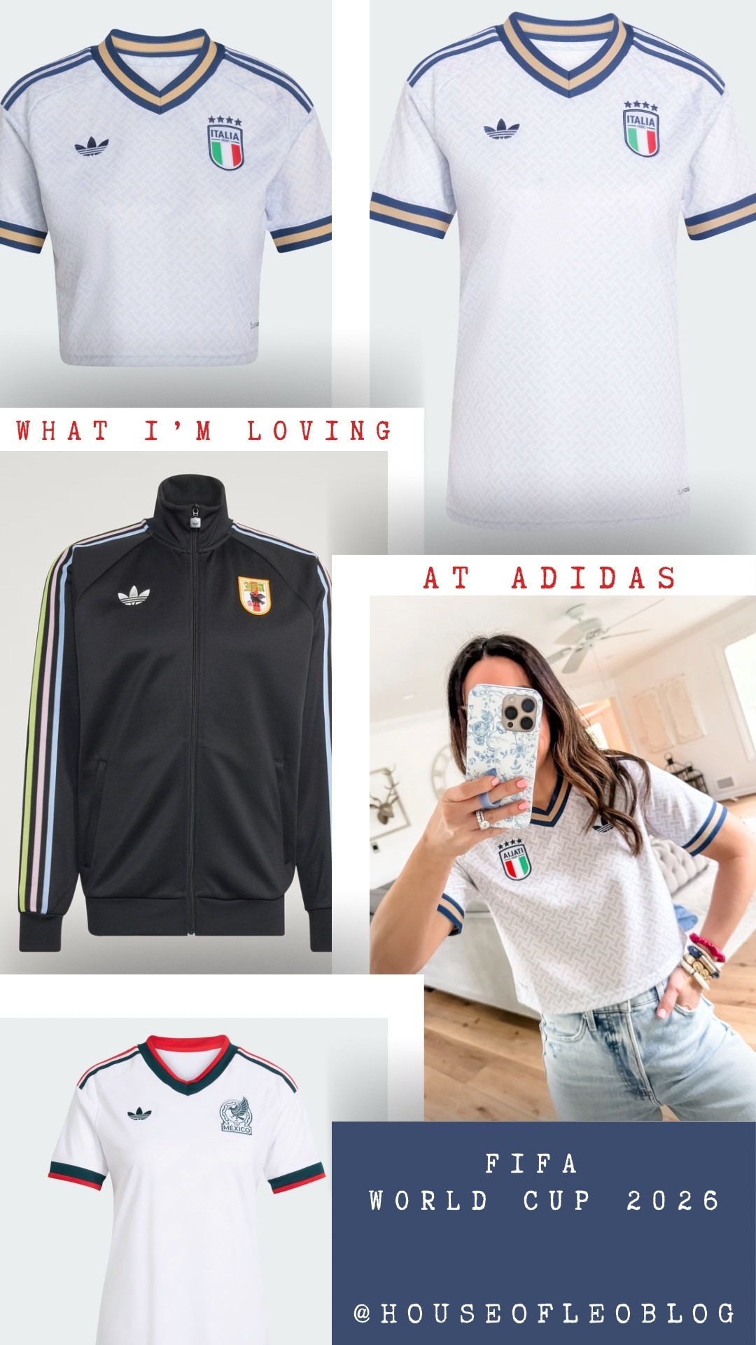 The FIFA World Cup 2026 about to kick off right here in NJ I had to grab a FIFA World Cup jersey. Even my daughter was impressed with my choice. Between sneakers and jerseys there is so much goodness here. Ok so tell me, which style are you loving the most? #adidaspartner #createdwithadidas

Wearing small cropped jersey, but prefer medium. 




#LTKOver40 #LTKSaleAlert