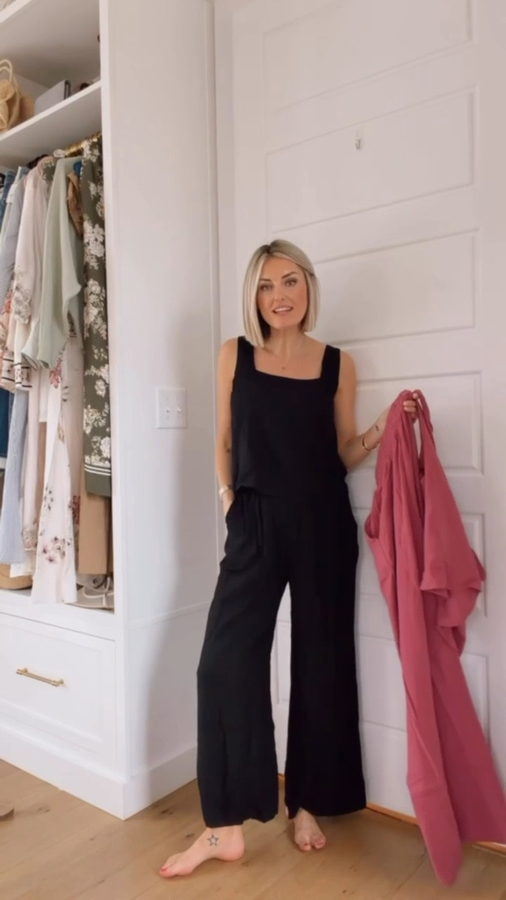 Love this lightweight set from Amazon for spring & summer! This would be perfect to travel in for a tropical vacation! You could just layer a cardigan over your shoulders for the airport! Wearing size S!

Loverly Grey, Amazon, matching set, linen set, spring outfit, summer outfit, travel outfit 

#LTKTravel #LTKSeasonal