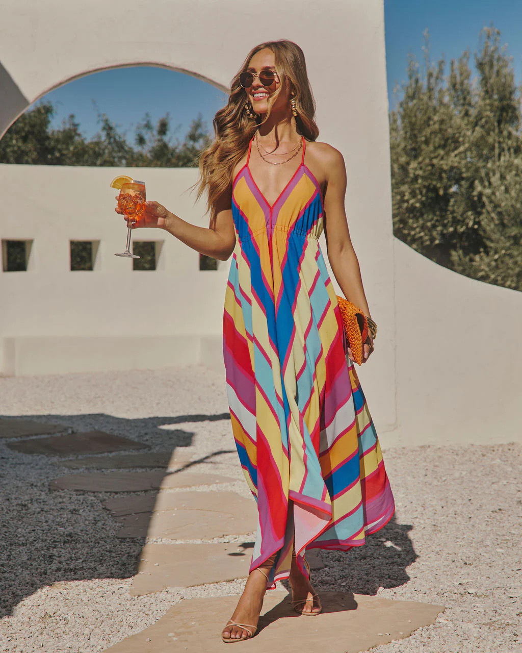 Grasse Border Print Maxi Dress | VICI