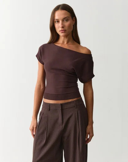 Off Shoulder Knit Top | Glassons (Australia)