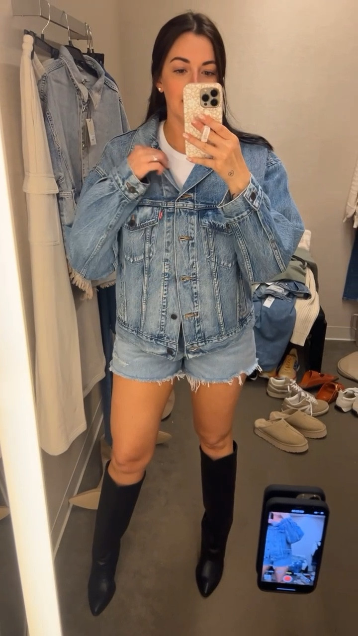 I bought both this jacket and these boots! Medium in the jacket 

#LTKSummerSales #LTKxNSale #LTKSaleAlert