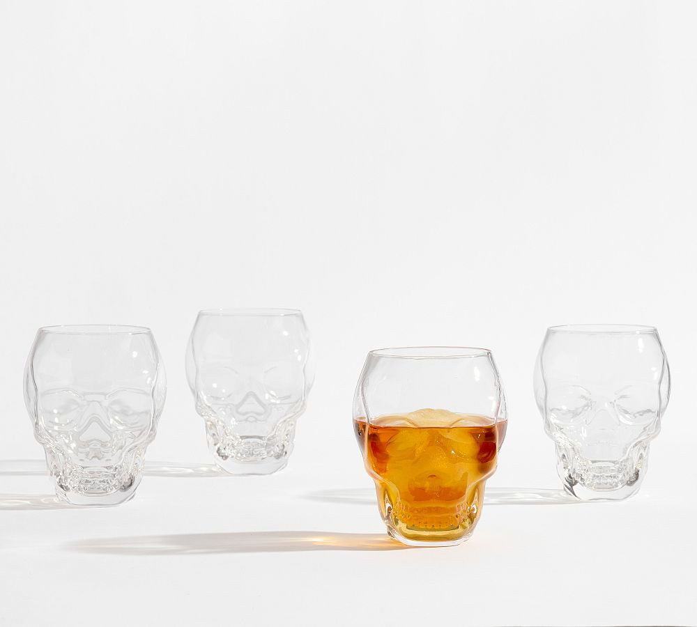 Skull Tumbler Glasses - Set of 4 | Pottery Barn (US)