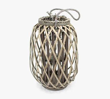 OPEN BOX: Willow Lanterns - Gray | Pottery Barn (US)
