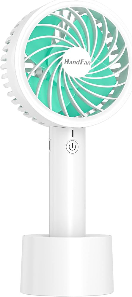 HandFan 15dB Super Quiet Portable Handheld Fan, 4 Turbe Blades Drive, Mini Personal Hand Fans for... | Amazon (US)