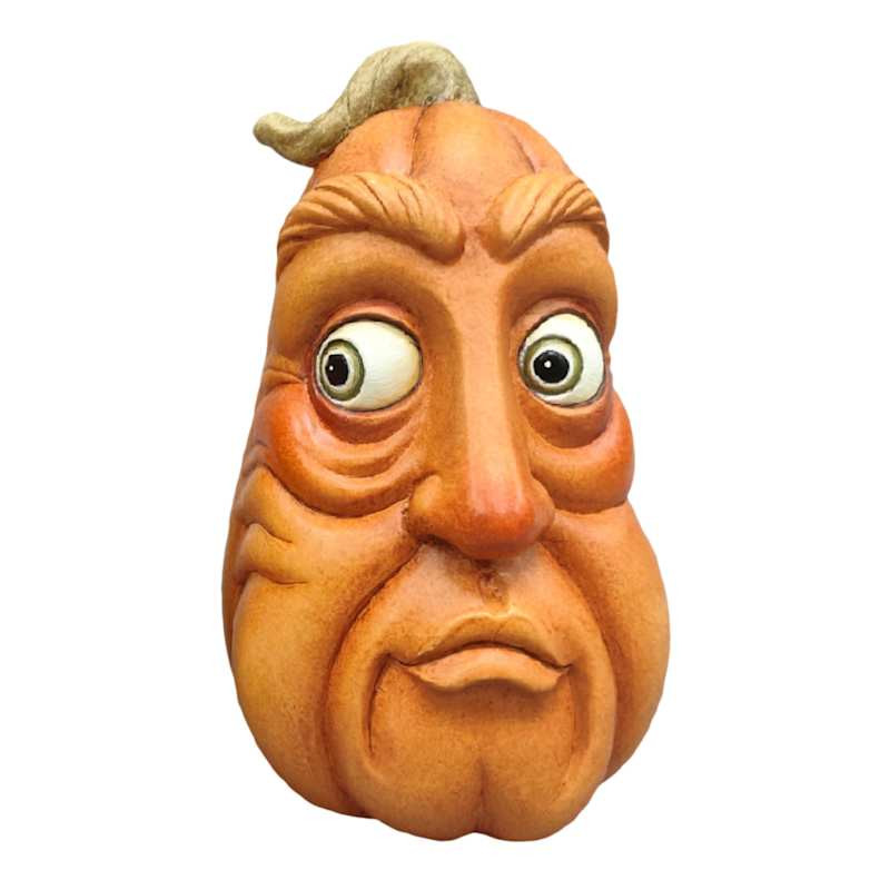 Homespun Halloween Large Emoji Pumpkin, 5.6" | At Home