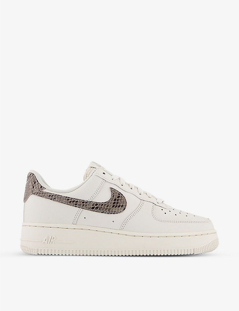 Air Force 1 ’07 python-embossed leather low-top trainers | Selfridges