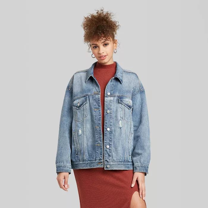 Denim Trucker Jacket - Wild Fable™ | Target