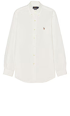 Polo Ralph Lauren Long Sleeve Chambray Shirt in White from Revolve.com | Revolve Clothing (Global)