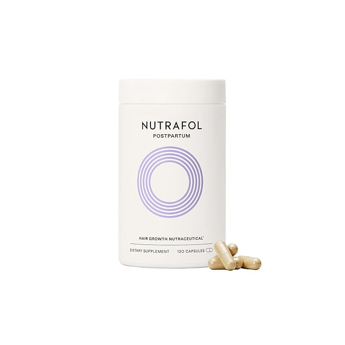Nutrafol Postpartum Hair Growth Supplement With Clinically Effective, Breastfeeding-friendly Ingr... | Amazon (US)