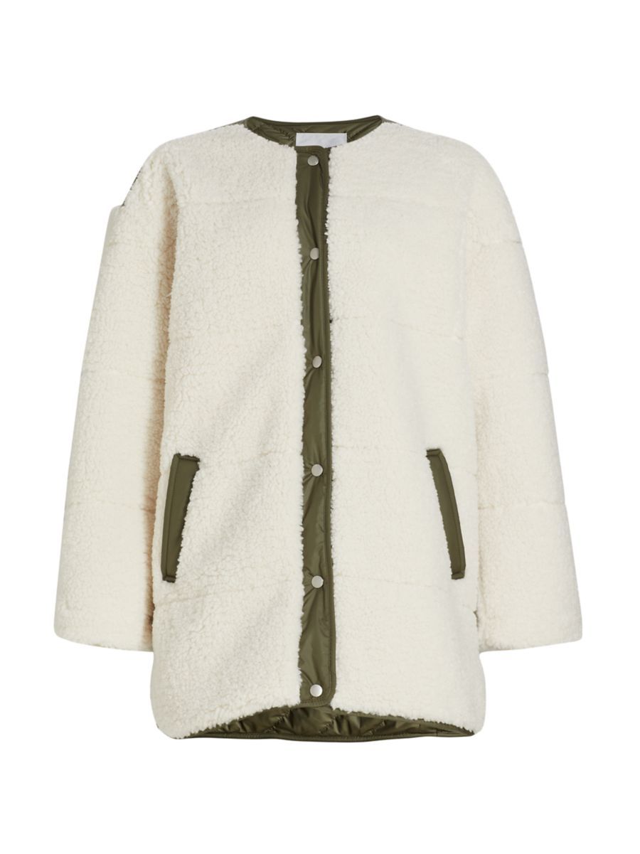 Oversized Sherpa Army Jacket | Saks Fifth Avenue