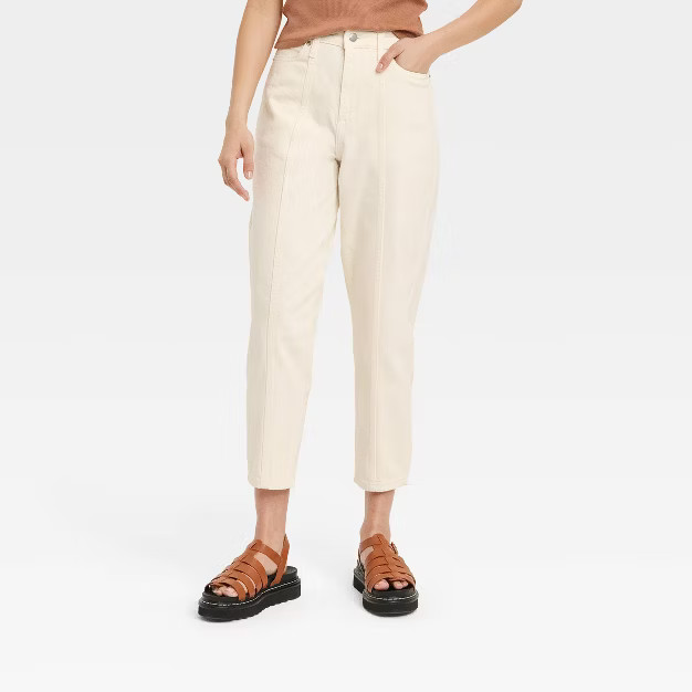 Women's High-Rise Carrot Leg Denim Pants - A New Day™ | Target
