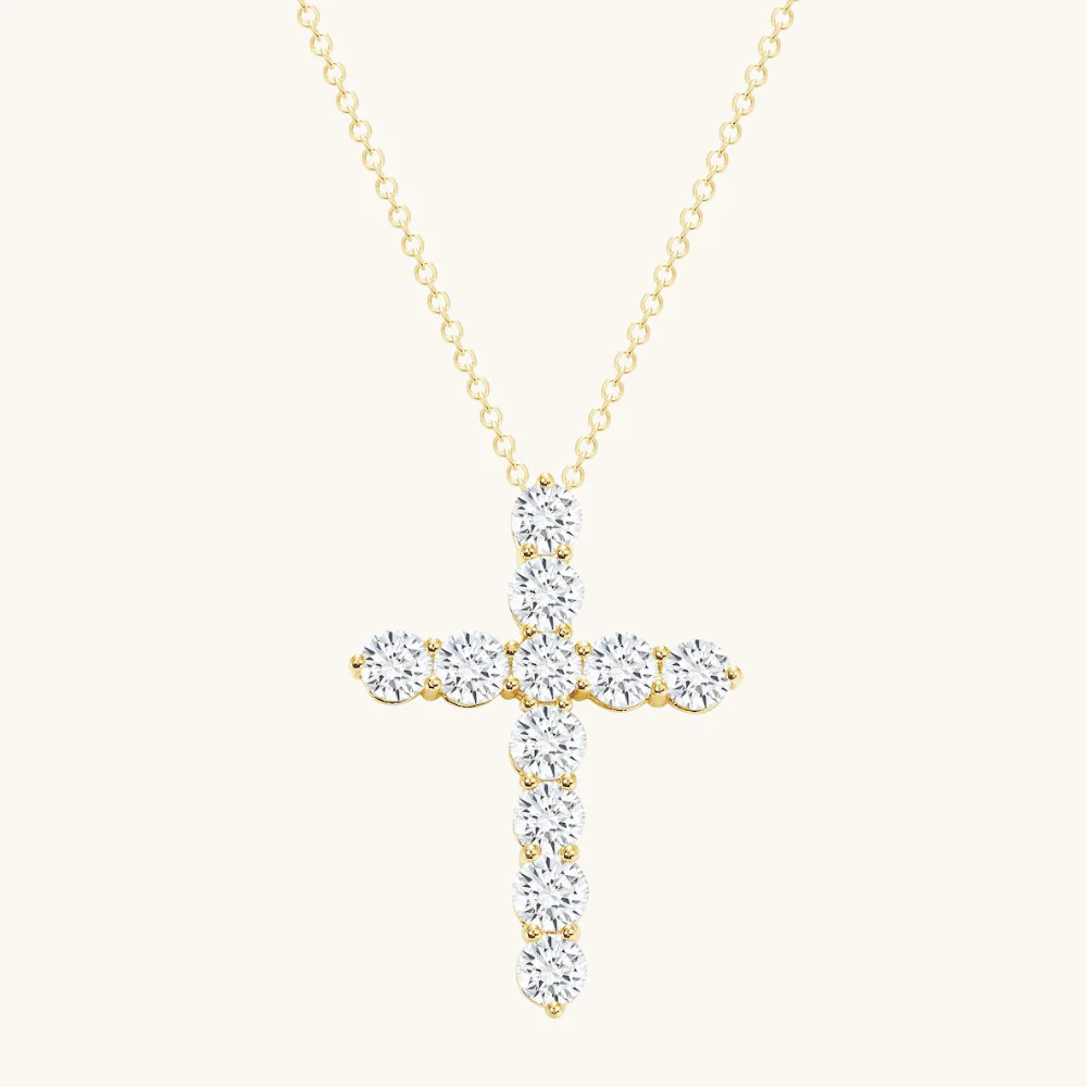 Classic Diamond Cross Necklace | Happy Jewelers
