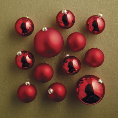 Bauble Glass Ornaments, Set of 12 | Frontgate | Frontgate