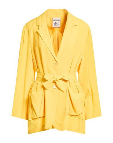 Semicouture Woman Blazer Yellow Size 6 Acetate, Silk | YOOX (US)