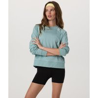 Vuori Long-Sleeve Halo Crew Neck T-Shirt | Sea Spray Heather | Small | Vuori Clothing (US & Canada)